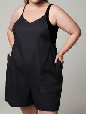 Black Spaghetti Strap Romper